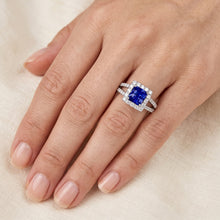 Afbeelding in Gallery-weergave laden, Echte Saffier Eternity Ring 3 Karaat
