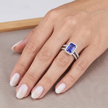 Afbeelding in Gallery-weergave laden, Echte Saffier Eternity Ring 4 Karaat
