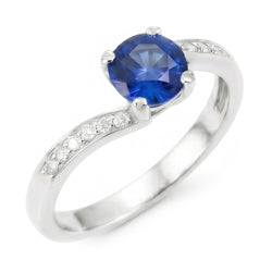 Echte Saffier Ring 1.25 Karaat