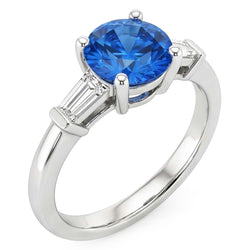 Echte Saffier Ring 1.5 Karaat
