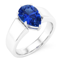 Echte Saffier Ring 1.50 Karaat