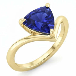 Echte Saffier Ring 1.50 Karaat