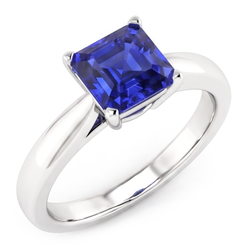 Echte Saffier Ring 1.50 Karaat