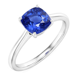 Echte Saffier Ring 1.50 Karaat