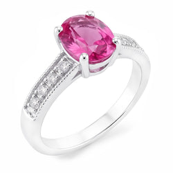 Echte Saffier Ring 1.75 Karaat