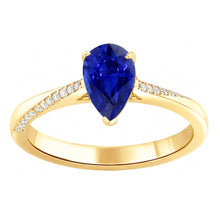 Afbeelding in Gallery-weergave laden, Echte Saffier Ring 2.50 Karaat - 14K Bicolor Goud
