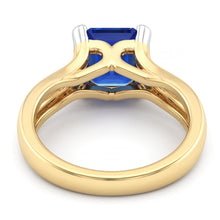 Afbeelding in Gallery-weergave laden, Echte Saffier Ring 2.50 Karaat - 14K Bicolor Goud
