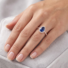 Afbeelding in Gallery-weergave laden, Echte Saffier Ring 2.50 Karaat - 14K Roségoud
