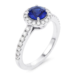 Echte Saffier Ring 2.50 Karaat