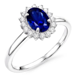 Echte Saffier Ring 2.50 Karaat
