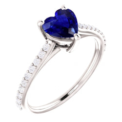Echte Saffier Ring 2.50 Karaat