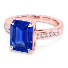 Afbeelding in Gallery-weergave laden, Echte Saffier Ring 2.75 Karaat - 14K Roségoud
