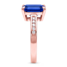 Afbeelding in Gallery-weergave laden, Echte Saffier Ring 2.75 Karaat - 14K Roségoud
