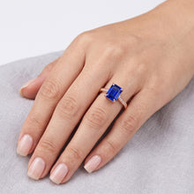 Afbeelding in Gallery-weergave laden, Echte Saffier Ring 2.75 Karaat - 14K Roségoud
