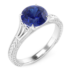 Echte Saffier Ring 2 Karaat