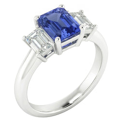 Echte Saffier Ring 2 Karaat