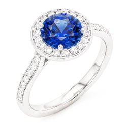 Echte Saffier Ring 2 Karaat