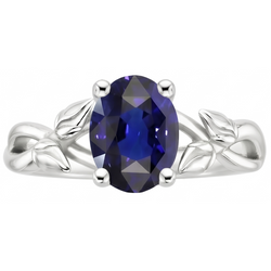 Echte Saffier Ring 2 Karaat