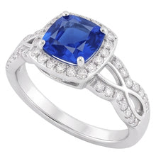 Afbeelding in Gallery-weergave laden, Echte Saffier Ring 2 Karaat
