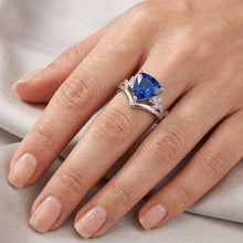 Afbeelding in Gallery-weergave laden, Echte Saffier Ring 2 Karaat
