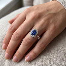 Afbeelding in Gallery-weergave laden, Echte Saffier Ring 2 Karaat
