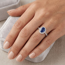 Afbeelding in Gallery-weergave laden, Echte Saffier Ring 2 Karaat
