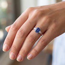 Afbeelding in Gallery-weergave laden, Echte Saffier Ring 2 Karaat
