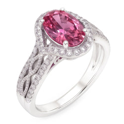 Echte Saffier Ring 3.50 Karaat