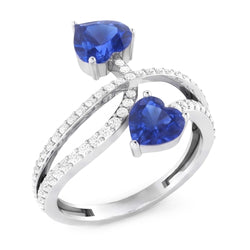 Echte Saffier Ring 3.50 Karaat