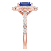 Afbeelding in Gallery-weergave laden, Echte Saffier Ring 3.75 Karaat - 14K Roségoud
