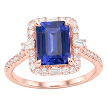 Afbeelding in Gallery-weergave laden, Echte Saffier Ring 3 Karaat - 14K Roségoud
