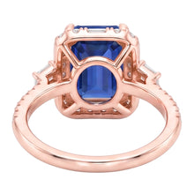 Afbeelding in Gallery-weergave laden, Echte Saffier Ring 3 Karaat - 14K Roségoud
