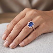 Afbeelding in Gallery-weergave laden, Echte Saffier Ring 3 Karaat - 14K Roségoud
