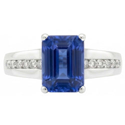 Echte Saffier Ring 3 Karaat