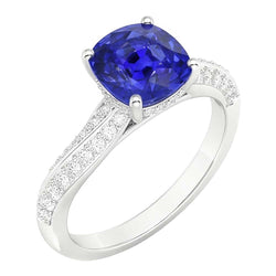 Echte Saffier Ring 3 Karaat