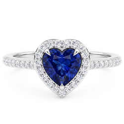 Echte Saffier Ring 3 Karaat