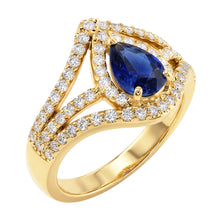 Afbeelding in Gallery-weergave laden, Echte Saffier Ring 4.50 Karaat - 14K Roségoud

