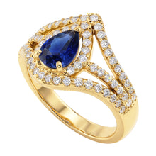 Afbeelding in Gallery-weergave laden, Echte Saffier Ring 4.50 Karaat - 14K Roségoud
