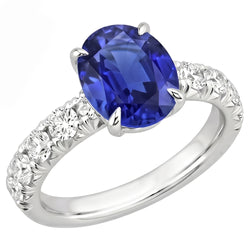 Echte Saffier Ring 4.50 Karaat