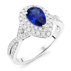 Echte Saffier Ring 4.50 Karaat