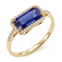 Echte Saffier Ring 4.50 Karaat