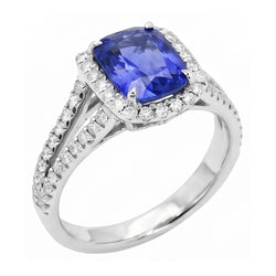 Echte Saffier Ring 4.50 Karaat