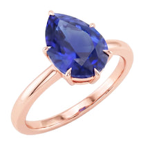 Afbeelding in Gallery-weergave laden, Echte Saffier Ring 4 Karaat - 14K Roségoud
