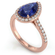 Afbeelding in Gallery-weergave laden, Echte Saffier Ring 4 Karaat - 14K Roségoud
