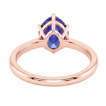Afbeelding in Gallery-weergave laden, Echte Saffier Ring 4 Karaat - 14K Roségoud
