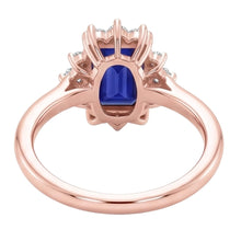 Afbeelding in Gallery-weergave laden, Echte Saffier Ring 4 Karaat - 14K Roségoud
