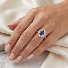 Afbeelding in Gallery-weergave laden, Echte Saffier Ring 4 Karaat - 14K Roségoud
