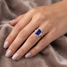 Afbeelding in Gallery-weergave laden, Echte Saffier Ring 4 Karaat - 14K Roségoud
