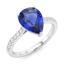 Afbeelding in Gallery-weergave laden, Echte Saffier Ring 4 Karaat
