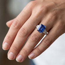 Afbeelding in Gallery-weergave laden, Echte Saffier Ring 4 Karaat
